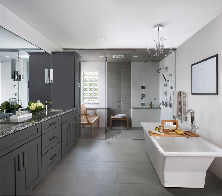 Design Partnership Creates Spa Master Bathroom